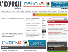 Tablet Screenshot of lexpressdufaso-bf.com